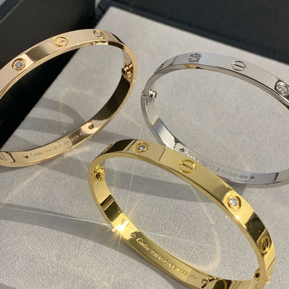 [Camiery] LOVE BRACELET 6.1MM 4 DIAMONDS