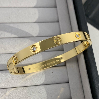 [Camiery] LOVE BRACELET 6.1MM 4 DIAMONDS