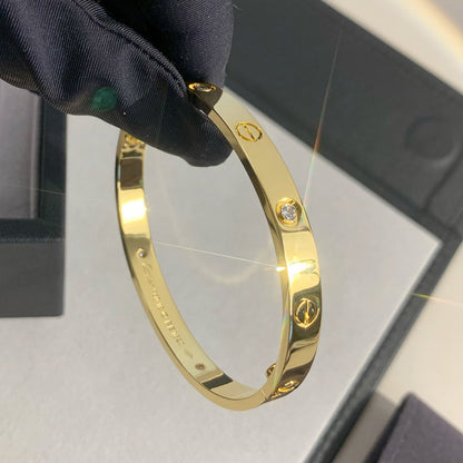[Camiery] LOVE BRACELET 6.1MM 4 DIAMONDS