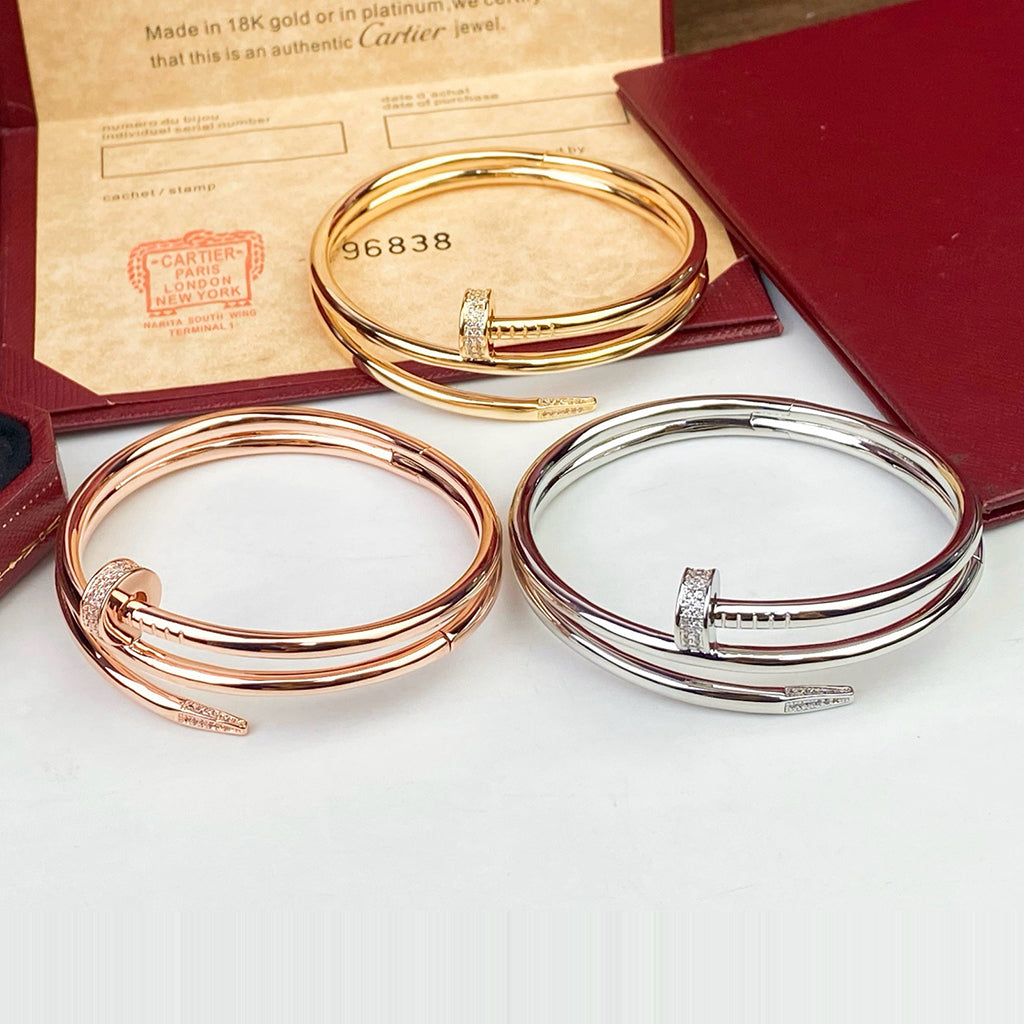 [Camiery] JUSTE BRACELET 3.5MM DOUBLE ROW DIAMOND