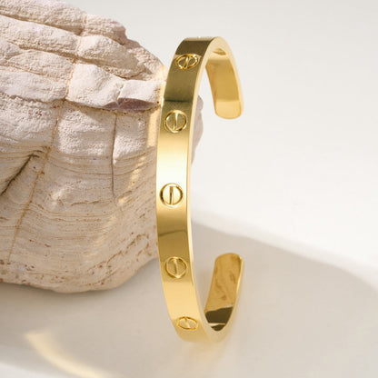 [Camiery] LOVE BRACELET 6.1MM OPEN CUFF