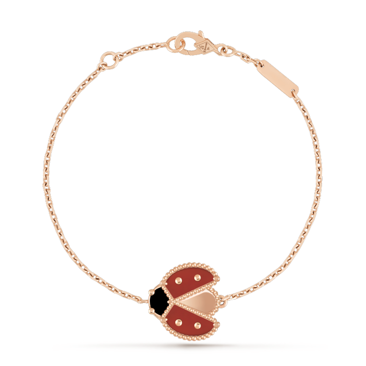 [Camiery]LUCKY SPRING 1 MOTIF PINK GOLD BRACELET