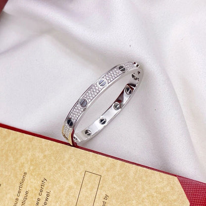[Camiery] LOVE BRACELET 6.1MM DIAMOND-PAVED CERAMIC