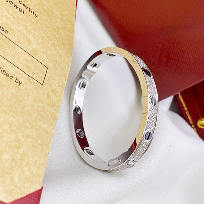 [Camiery] LOVE BRACELET 6.1MM DIAMOND-PAVED CERAMIC