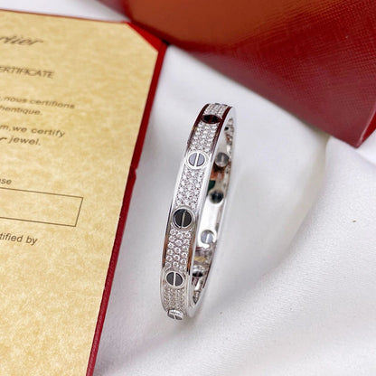 [Camiery] LOVE BRACELET 6.1MM DIAMOND-PAVED CERAMIC