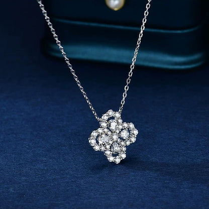 [Camiery]LOOP NECKLACE FULL MOTIF DIAMOND 16MM MULTIPLE COLORS