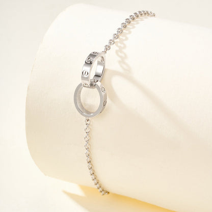 [Camiery] LOVE BRACELET DOUBLE RING