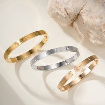 [Camiery] LOVE BRACELET 6.1MM BRUSHED