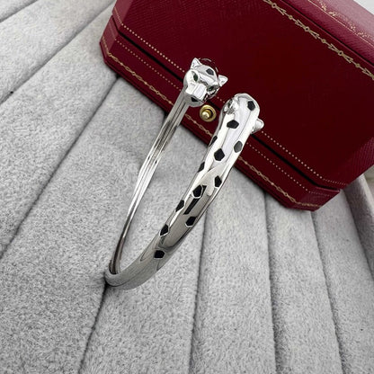 [Camiery] PANTHERE DOUBLE HEADED OPEN BRACELET