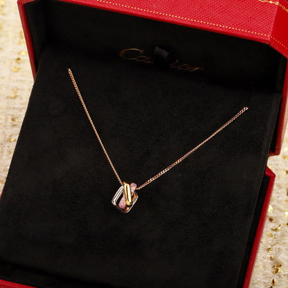 [Camiery] TRINITY CUSHION NECKLACE COLLECTION