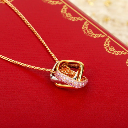 [Camiery] TRINITY CUSHION NECKLACE COLLECTION