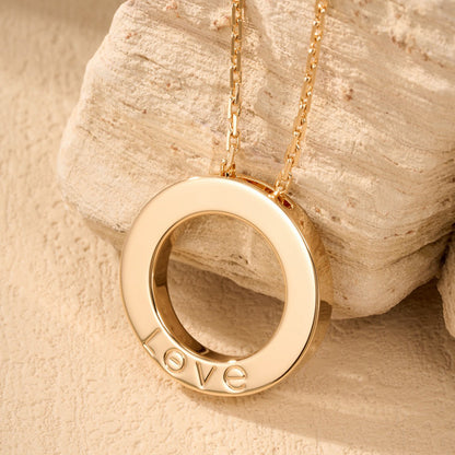 [Camiery] LOVE NECKLACE 16MM  FULL DIAMOND