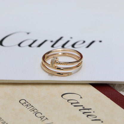 [Camiery] JUSTE RING 4.8MM HALF DIAMOND
