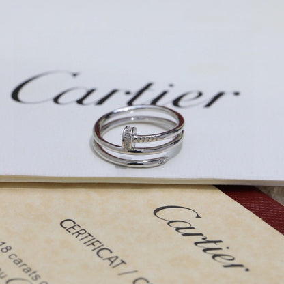 [Camiery] JUSTE RING 4.8MM HALF DIAMOND