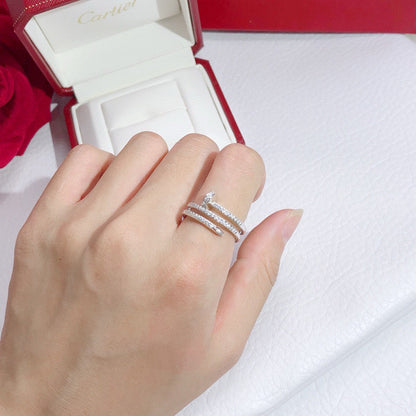 [Camiery] JUSTE RING 4.8MM FULL DIAMOND
