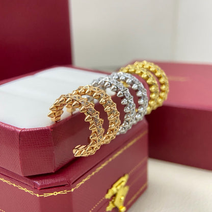 [Camiery] CLASH 6.4MM FULL DIAMOND SMALL EARRINGS