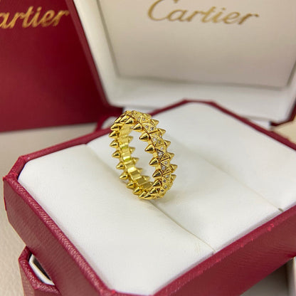 [Camiery] CLASH 6.4MM SMALL FULL DIAMOND RING