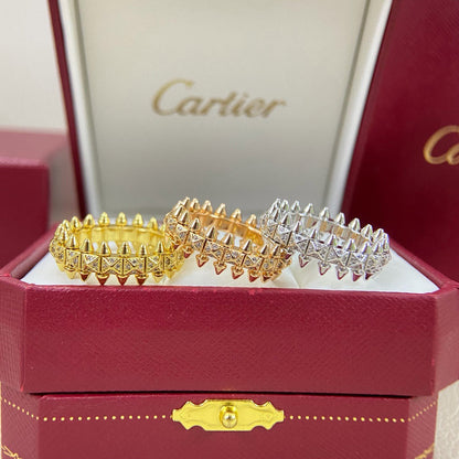 [Camiery] CLASH 6.4MM SMALL FULL DIAMOND RING