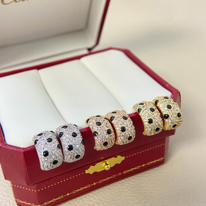 [Camiery] PANTHERE MINI FULL DIAMOND EARRINGS