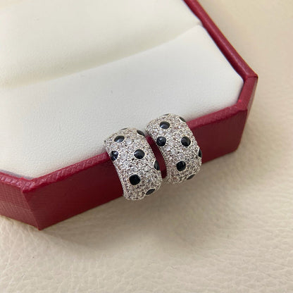 [Camiery] PANTHERE MINI FULL DIAMOND EARRINGS