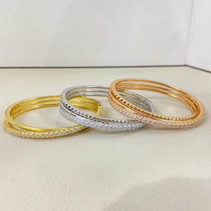 [Camiery] ETINCELLE HALF-PAVED DIAMOND BRACELET