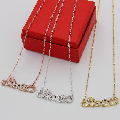[Camiery] PANTHERE PAVED DIAMOND NECKLACE