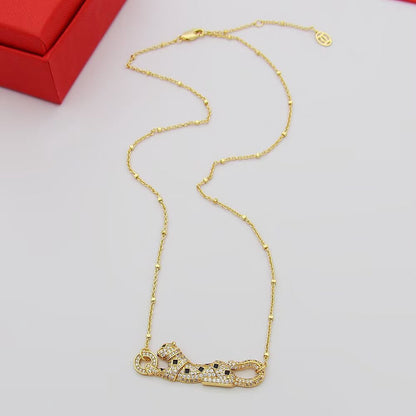 [Camiery] PANTHERE PAVED DIAMOND NECKLACE