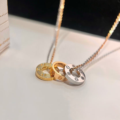 [Camiery] LOVE 6 DIAMOND PENDANT NECKLACE
