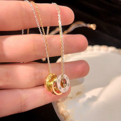 [Camiery] LOVE 6 DIAMOND PENDANT NECKLACE