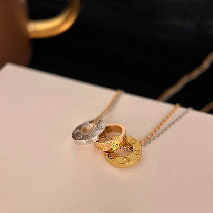 [Camiery] LOVE 6 DIAMOND PENDANT NECKLACE