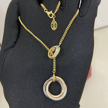 [Camiery] TRINITY DIAMONDS NECKLACE