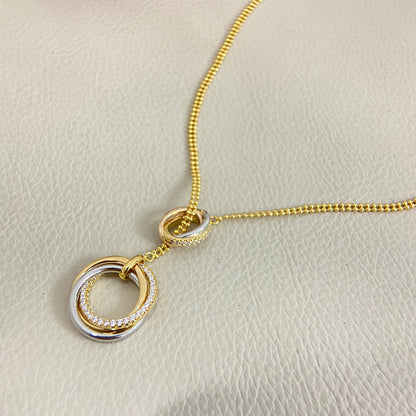 [Camiery] TRINITY DIAMONDS NECKLACE