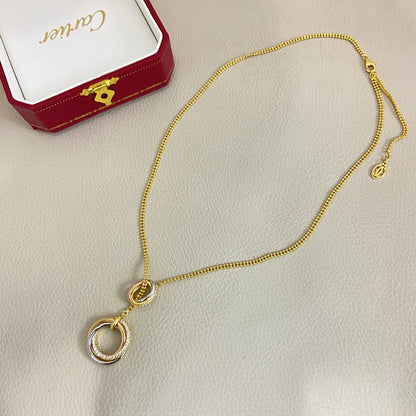 [Camiery] TRINITY DIAMONDS NECKLACE