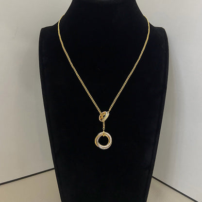 [Camiery] TRINITY DIAMONDS NECKLACE