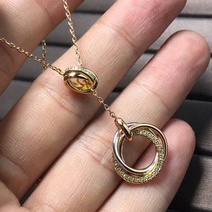 [Camiery] TRINITY DIAMONDS NECKLACE