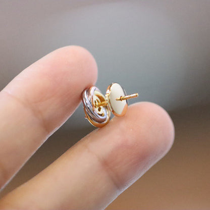 [Camiery] TRINITY STUD DIAMOND EARRINGS
