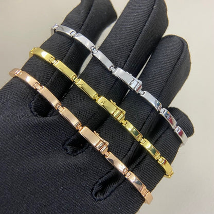 [Camiery] PANTHERE HALF DIAMOND ON CHAIN BRACELET