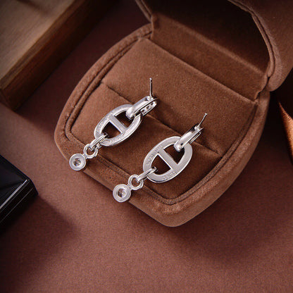 [Camiery]HM CHAINE DIAMOND EARRINGS