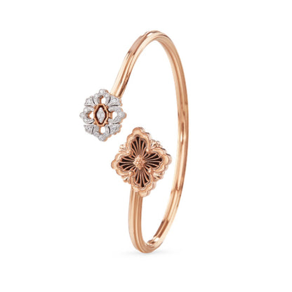 [Camiery JEWELRY] OPERA TULLE  GOLD BRACELET WITH ENAMEL BACKGROUND