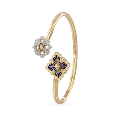 [Camiery JEWELRY] OPERA TULLE  GOLD BRACELET WITH ENAMEL BACKGROUND