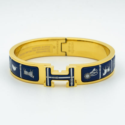 [Camiery]H BRACELET BLUE CERAMIC
