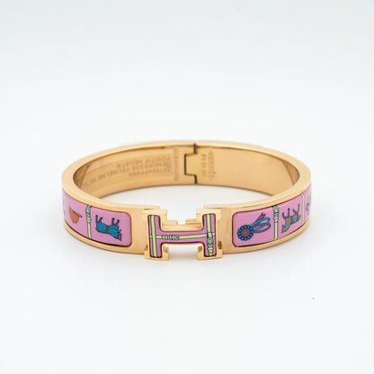 [Camiery]H PINK GOLD BRACELET PINK CERAMIC