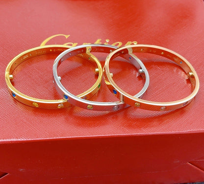 [Camiery]2026 RAINBOW LOVE BRACELET 6.1MM  10 DIAMONDS