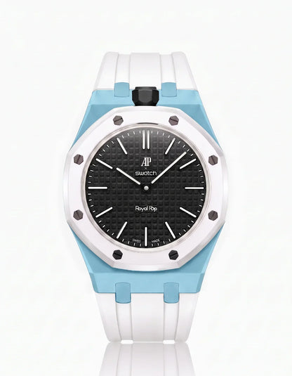 Silicone Strap & Case Royal Pop Ocho Negro(Customize  Colors)