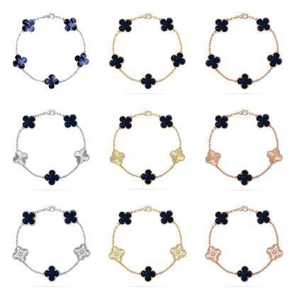 [Camiery]CLOVER 5 MOTIF PIETERSITE BRACELET COLLECTION