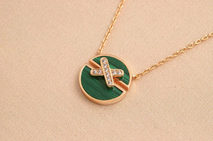 [Camiery]JEUX DE ROSE GOLD DIAMOND NECKLACE