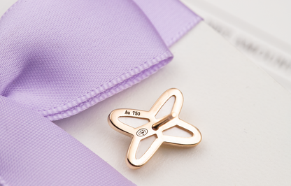 [Camiery]JEUX DE WHITE MOP ROSE GOLD DIAMOND EARRINGS