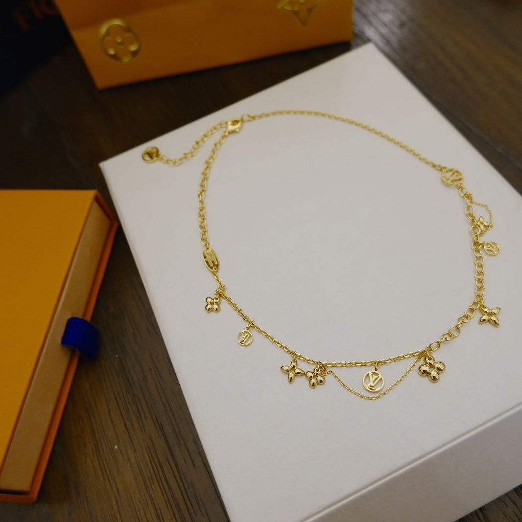 [Camiery]BLOOMING SUPPLE NECKLACE BRASS