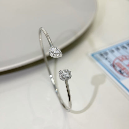 [Camiery]JONC FLEX MY TWIN TOI & MOI SILVER DIAMOND BRACELET