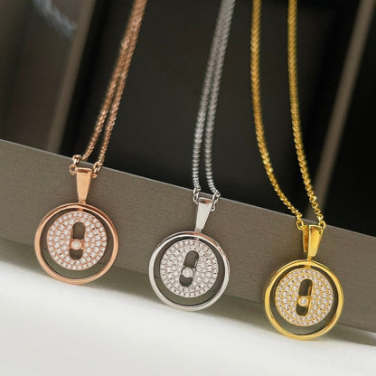[Camiery]LUCKY MOVER PM PAVED NECKLACE